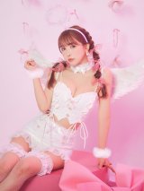 【即日発送】【ハロウィン】セクシーエンジェルセットアップ 【コスプレ7点セット】【XS-Mサイズ/1カラー】[YMT-H]