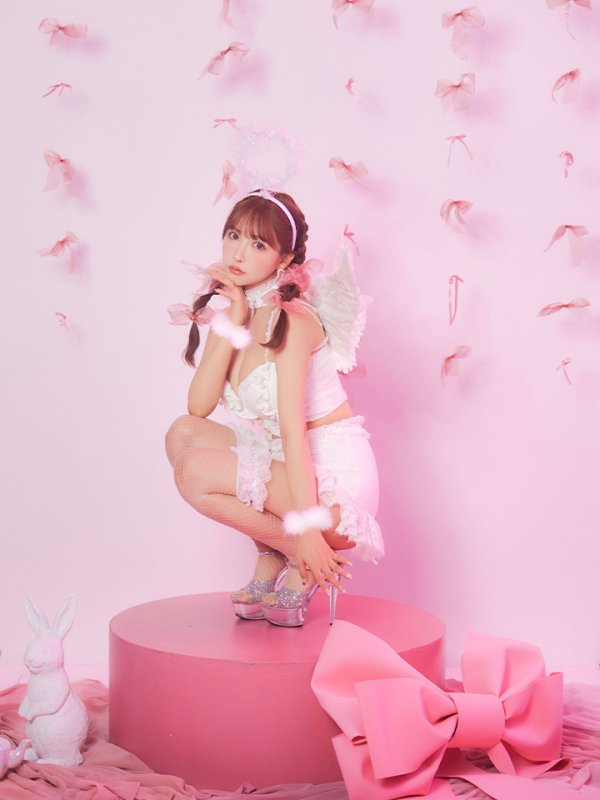 画像14: 【即日発送】【ハロウィン】セクシーエンジェルセットアップ 【コスプレ7点セット】【XS-Mサイズ/1カラー】[OF04-H]