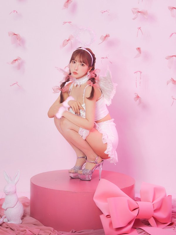 画像15: 【即日発送】【ハロウィン】セクシーエンジェルセットアップ 【コスプレ7点セット】【XS-Mサイズ/1カラー】[OF04-H]