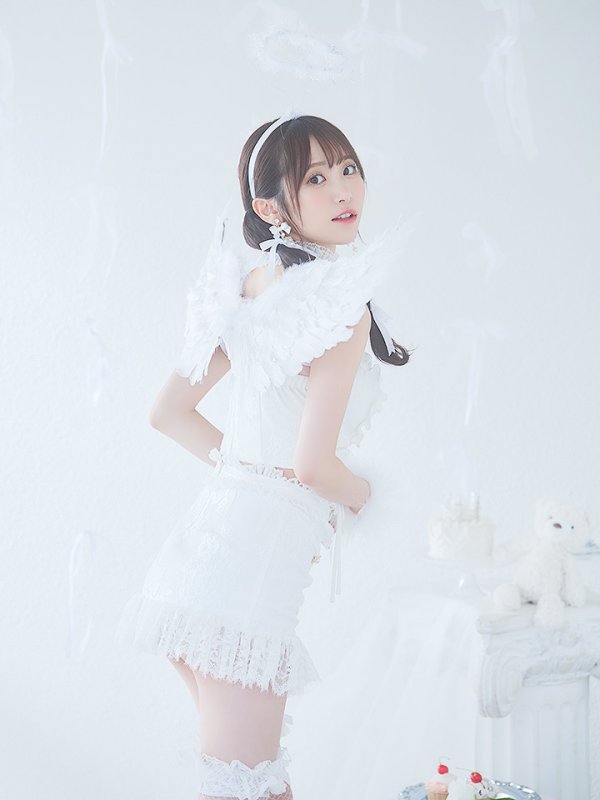 画像15: 【即日発送】【ハロウィン】セクシーエンジェルセットアップ 【コスプレ7点セット】【XS-Mサイズ/1カラー】[OF04-H]