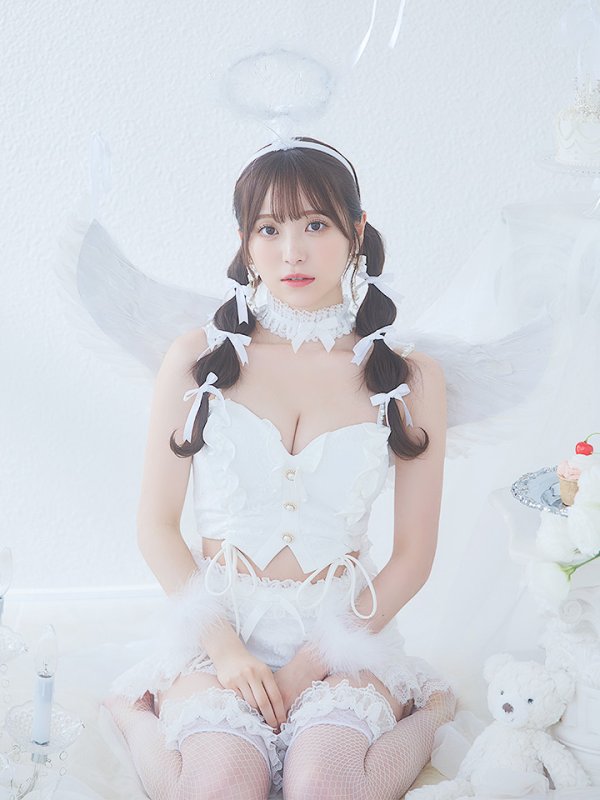 画像19: 【即日発送】【ハロウィン】セクシーエンジェルセットアップ 【コスプレ7点セット】【XS-Mサイズ/1カラー】[OF04-H]