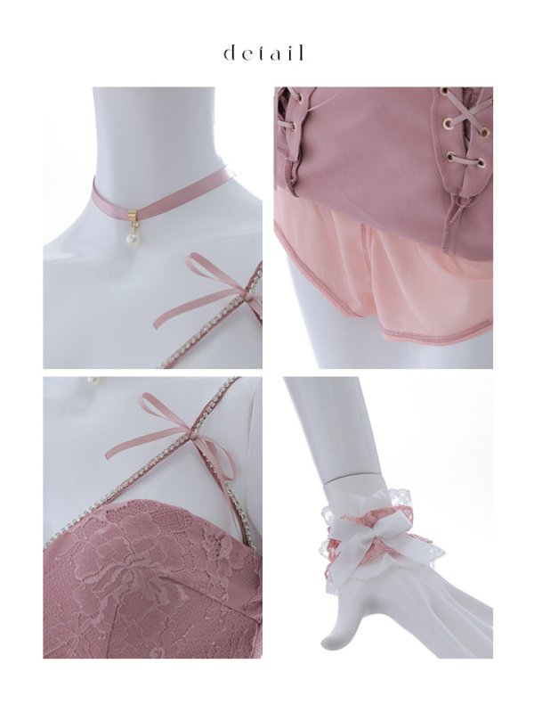 画像37: 【SALE!!】【即日発送！】【ハロウィン】レースリボンバニータイトミニセットアップ 【コスプレ8点セット】 【XS-Lサイズ/3カラー】[OF04]