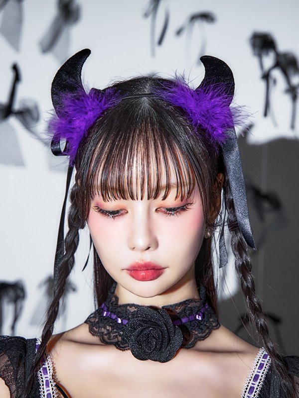 画像20: 【即日発送！】【ハロウィン】ビジューデビルパンツセットアップ 【コスプレ7点セット】[HC03-H]