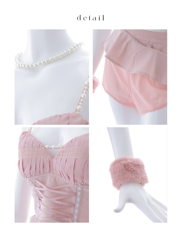 画像21: 【SALE!!】【即日発送！】【ハロウィン】 レースアップ バニーセットアップ 【コスプレ7点セット】 【XS-Mサイズ/1カラー】[OF04]