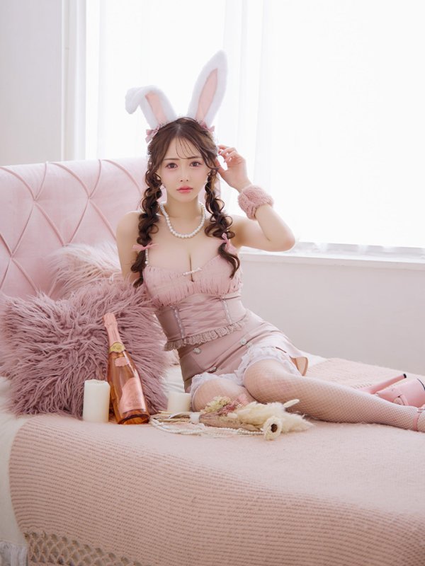 画像16: 【SALE!!】【即日発送！】【ハロウィン】 レースアップ バニーセットアップ 【コスプレ7点セット】 【XS-Mサイズ/1カラー】[HC03]