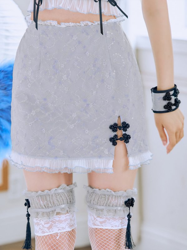 画像36: 【SALE!!】【即日発送！】【ハロウィン】 レースチャイナセットアップ 【コスプレ5点セット】【XS-Lサイズ】(SE01YN)[OF04]