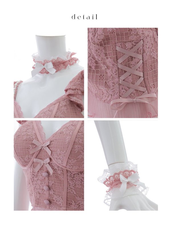 画像42: 【SALE!!】【即日発送！】【ハロウィン】 総レースバニー編み上げセットアップ【コスプレ7点セット】【XS-Mサイズ/2カラー】[HC03]