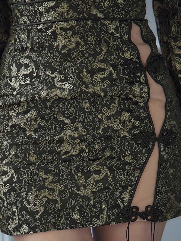 画像14: 【ハロウィン】 オフショルチャイナワンピース 【コスプレ6点セット】 【XS-Lサイズ/3カラー】(SE01YN)[HC03]