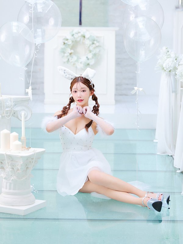 画像33: 【ハロウィン】 バニービジューフレアワンピース 【コスプレ5点セット】 【XS-Mサイズ/2カラー】[OF04]