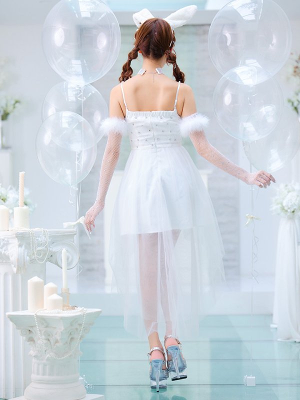 画像35: 【ハロウィン】 バニービジューフレアワンピース 【コスプレ5点セット】 【XS-Mサイズ/2カラー】[OF04]