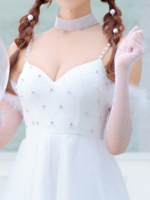 画像36: 【ハロウィン】 バニービジューフレアワンピース 【コスプレ5点セット】 【XS-Mサイズ/2カラー】[OF04]