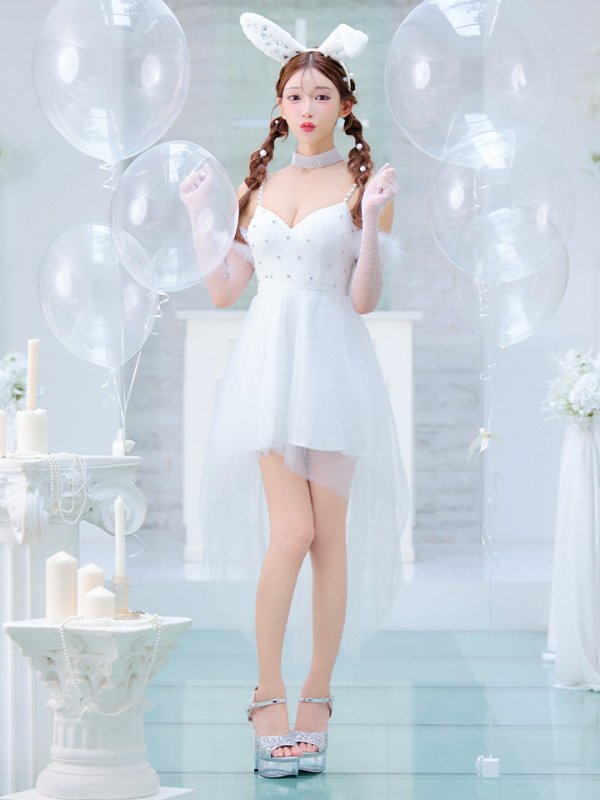 画像21: 【ハロウィン】 バニービジューフレアワンピース 【コスプレ5点セット】 【XS-Mサイズ/2カラー】[OF04]