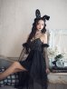 画像29: 【ハロウィン】 バニービジューフレアワンピース 【コスプレ5点セット】 【XS-Mサイズ/2カラー】[YMT]【一部予約商品/5月上旬発送予定】