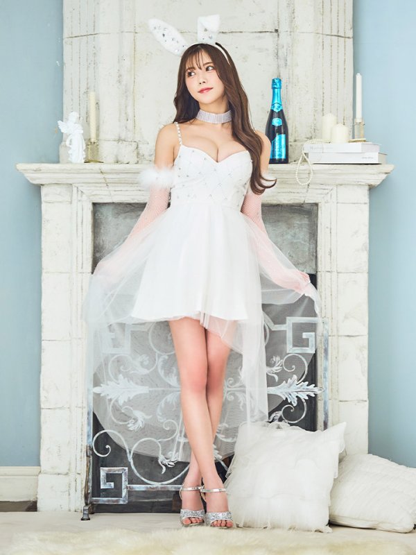 画像13: 【ハロウィン】 バニービジューフレアワンピース 【コスプレ5点セット】 【XS-Mサイズ/2カラー】[OF04]