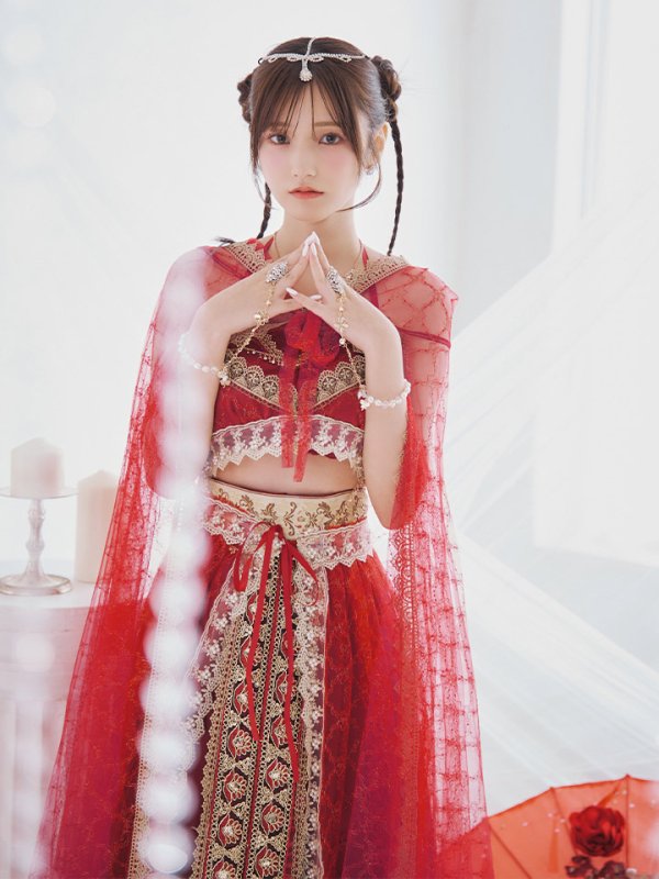 画像14: 【即日発送】アラビアンガール/アラジンコスプレセット【ハロウィン7点セット】【フリーサイズ/4カラー】[HC03]