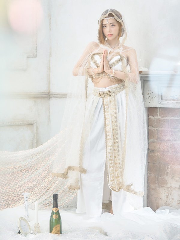 画像8: 【即日発送】アラビアンガール/アラジンコスプレセット【ハロウィン7点セット】【フリーサイズ/4カラー】[HC03]