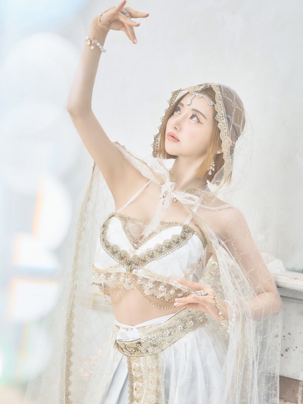 画像9: 【即日発送】アラビアンガール/アラジンコスプレセット【ハロウィン7点セット】【フリーサイズ/4カラー】[HC03]