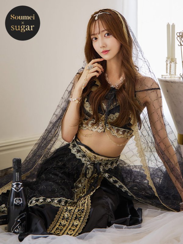 画像3: 【即日発送】アラビアンガール/アラジンコスプレセット【ハロウィン7点セット】【フリーサイズ/4カラー】[HC03]