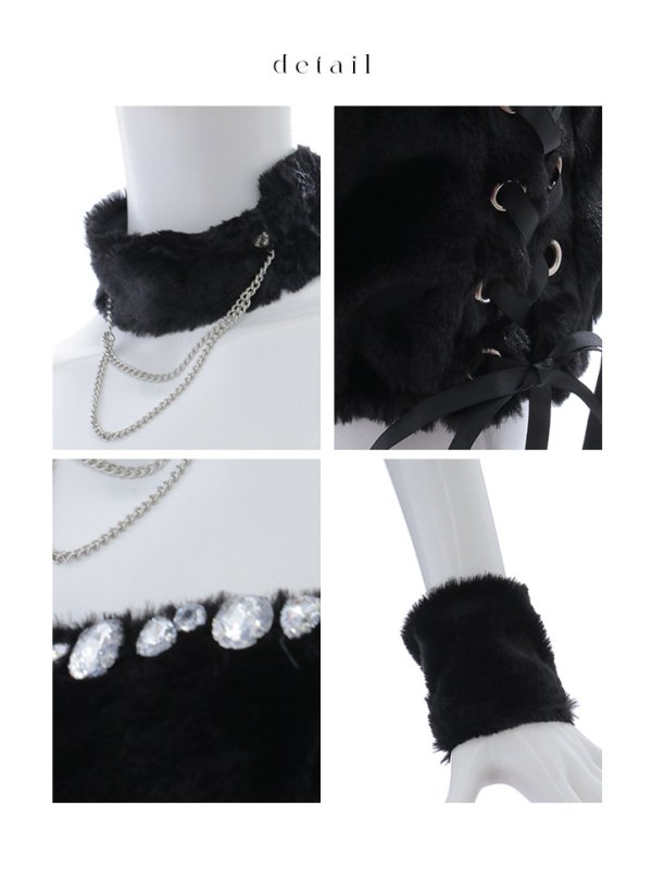 画像14: 【即日発送！】【ハロウィン】 もこもこキャットセットアップコスプレ 【コスプレ6点セット】 【Fサイズ/1カラー】[OF01]