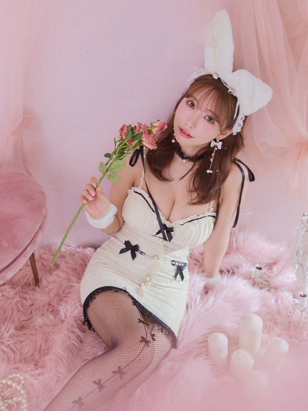 画像12: 【SALE!!】【即日発送！】【ハロウィン】 バニーバイカラーリボンワンピース 【コスプレ6点セット】【XS-Mサイズ/1カラー】[OF04]