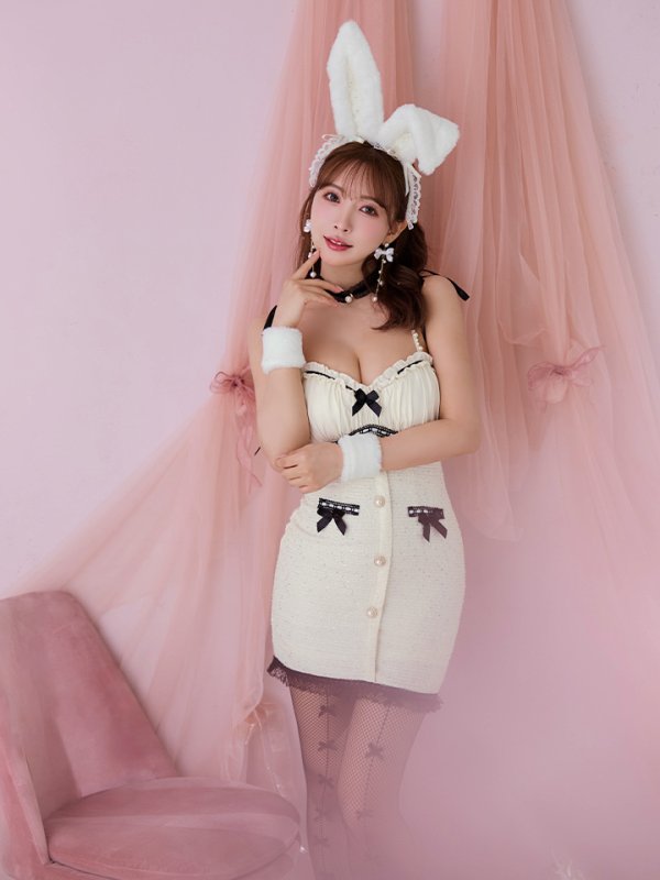 画像7: 【SALE!!】【即日発送！】【ハロウィン】 バニーバイカラーリボンワンピース 【コスプレ6点セット】【XS-Mサイズ/1カラー】[OF04]