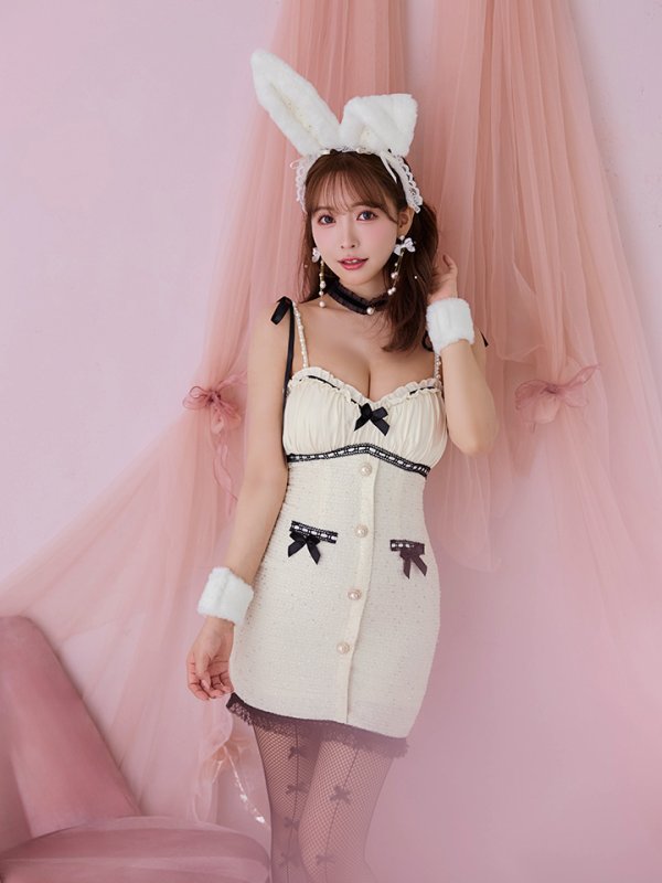 画像8: 【SALE!!】【即日発送！】【ハロウィン】 バニーバイカラーリボンワンピース 【コスプレ6点セット】【XS-Mサイズ/1カラー】[OF04]