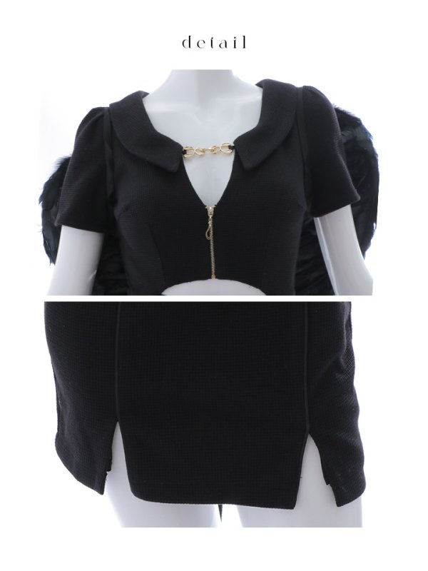 画像23: 【SALE!!】【即日発送！】【ハロウィン】アームカバー付きデビルミニワンピ 【コスプレ5点セット】【XS-Lサイズ/1カラー】[HC03-H]