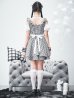 画像17: 【即日発送！】【ハロウィン】ギンガムチェックメイドワンピース 【コスプレ5点セット】[YMT]