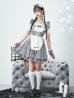 画像7: 【即日発送！】【ハロウィン】ギンガムチェックメイドワンピース 【コスプレ5点セット】[YMT]