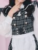 画像11: 【即日発送！】【ハロウィン】ブラックチェックメイドワンピース 【コスプレ5点セット】[YMT]