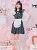 画像5: 【即日発送！】【ハロウィン】ブラックチェックメイドワンピース 【コスプレ5点セット】[YMT]