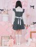 画像10: 【即日発送！】【ハロウィン】ブラックチェックメイドワンピース 【コスプレ5点セット】[YMT]