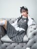 画像16: 【即日発送！】【ハロウィン】ブラックチェックメイドワンピース 【コスプレ5点セット】[YMT]
