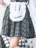画像22: 【即日発送！】【ハロウィン】ブラックチェックメイドワンピース 【コスプレ5点セット】[YMT]