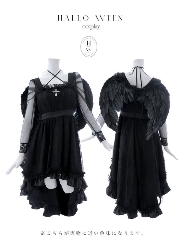 画像16: 【即日発送！】【ハロウィン】ショートインロングデビルワンピース 【コスプレ4点セット】[OF04-H]