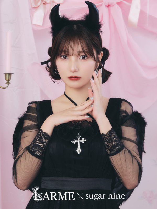 画像3: 【即日発送！】【ハロウィン】ショートインロングデビルワンピース 【コスプレ4点セット】[OF04-H]