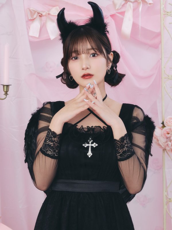 画像9: 【即日発送！】【ハロウィン】ショートインロングデビルワンピース 【コスプレ4点セット】[OF04-H]