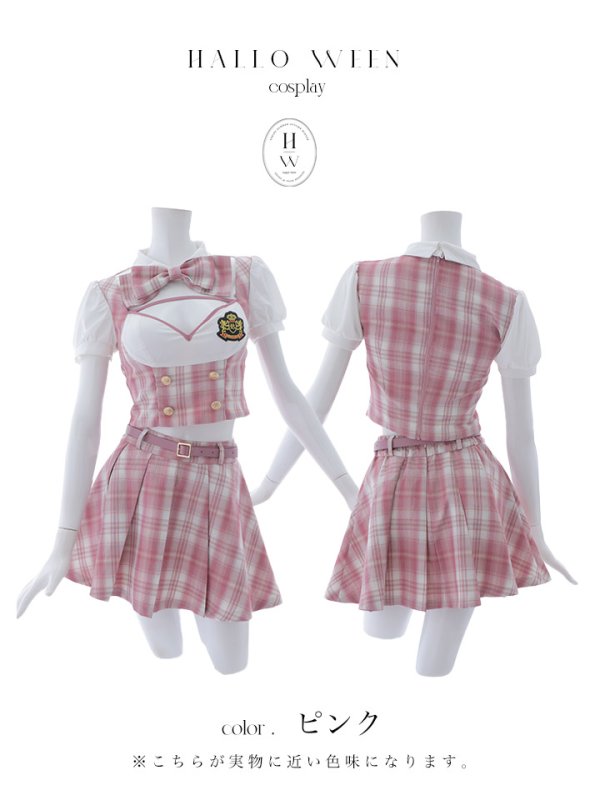 画像32: 【即日発送！】【ハロウィン】アイドルスクールガールセットアップ 【コスプレ5点セット】[OF04]