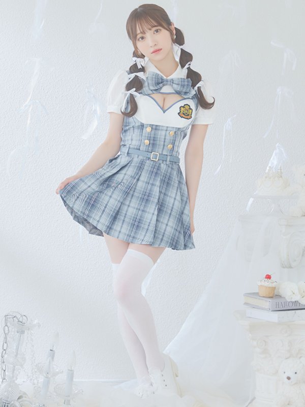 画像3: 【即日発送！】【ハロウィン】アイドルスクールガールセットアップ 【コスプレ5点セット】[OF04]