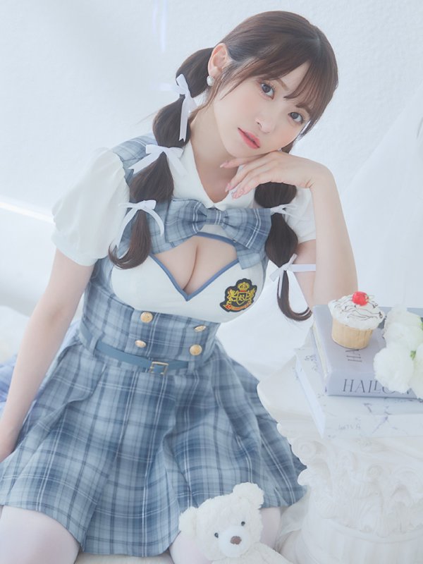 画像7: 【即日発送！】【ハロウィン】アイドルスクールガールセットアップ 【コスプレ5点セット】[OF04]