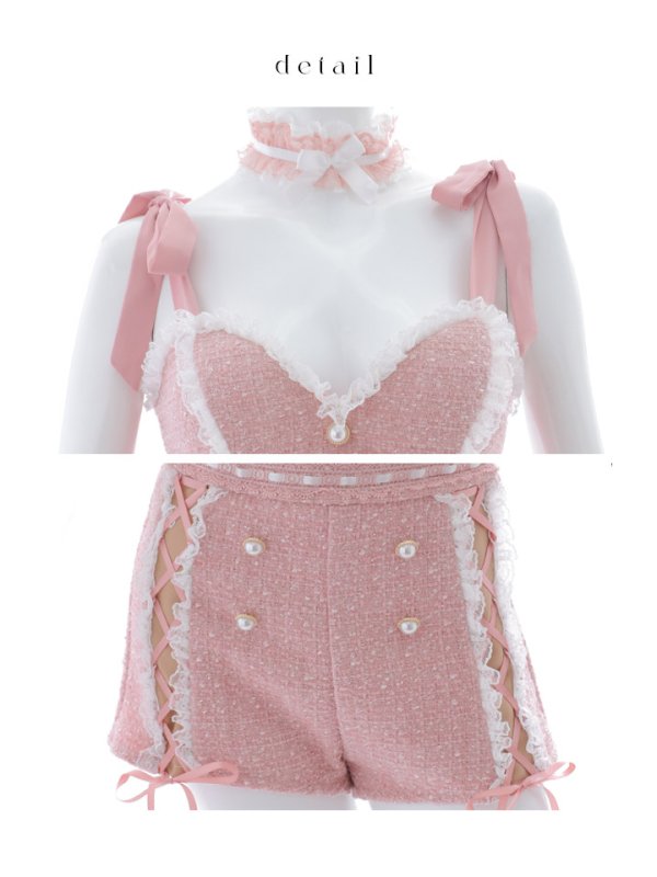 画像21: 【SALE!!】【即日発送！】【ハロウィン】 ツイードリボンセットアップ 【コスプレ7点セット】【XS-Mサイズ/1カラー】[OF04]