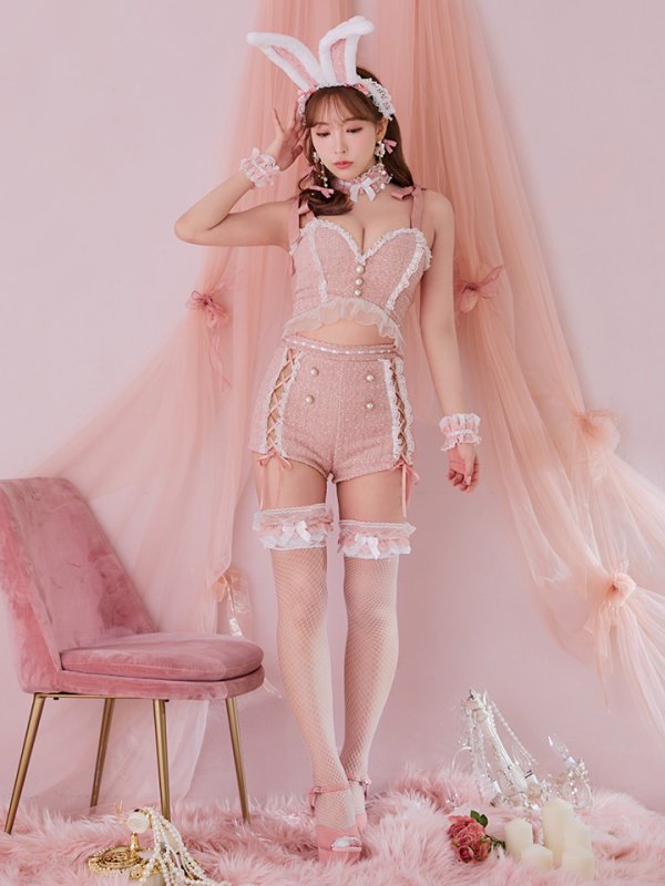 画像14: 【SALE!!】【即日発送！】【ハロウィン】 ツイードリボンセットアップ 【コスプレ7点セット】【XS-Mサイズ/1カラー】[OF04]