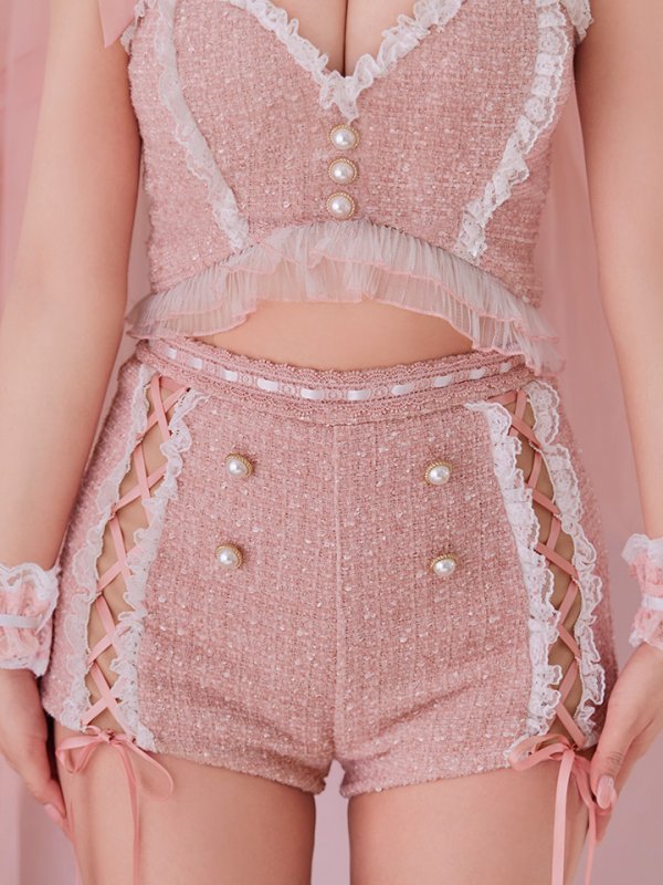 画像17: 【SALE!!】【即日発送！】【ハロウィン】 ツイードリボンセットアップ 【コスプレ7点セット】【XS-Mサイズ/1カラー】[OF04]