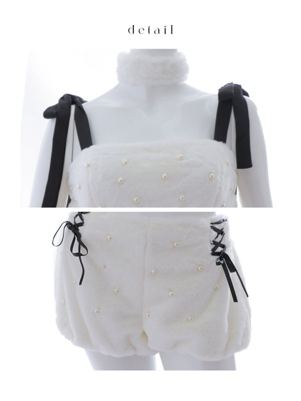 画像25: 【SALE!!】【ハロウィン】 バイカラーリボンもこもこパピー 【コスプレ6点セット】 【FREEサイズ/1カラー】[OF01]