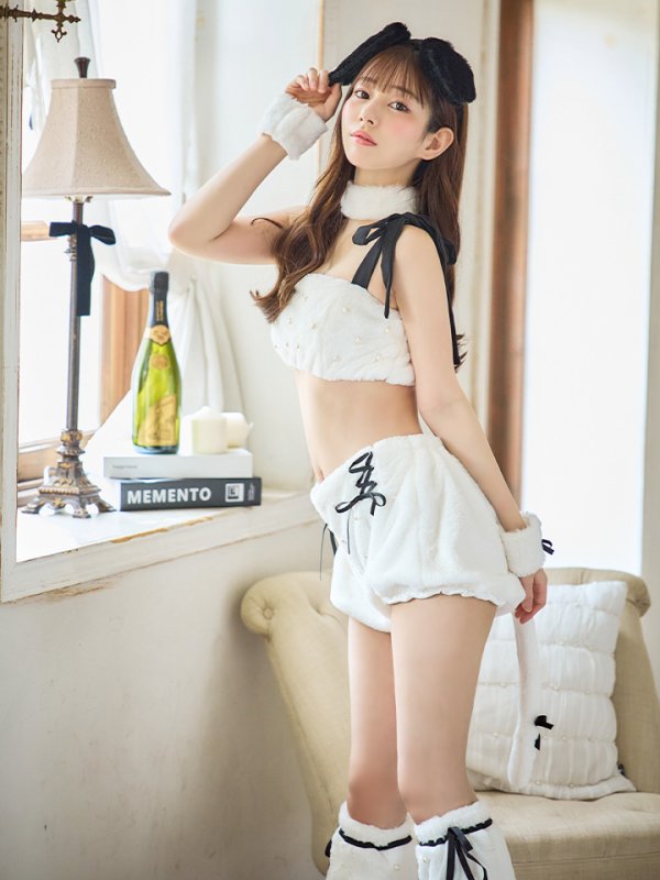 画像15: 【SALE!!】【ハロウィン】 バイカラーリボンもこもこパピー 【コスプレ6点セット】 【FREEサイズ/1カラー】[OF01]