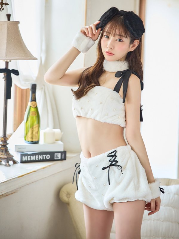 画像16: 【SALE!!】【ハロウィン】 バイカラーリボンもこもこパピー 【コスプレ6点セット】 【FREEサイズ/1カラー】[OF01]