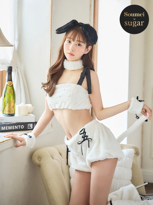 画像2: 【ハロウィン】 バイカラーリボンもこもこパピー 【コスプレ6点セット】 【FREEサイズ/1カラー】[YMT]