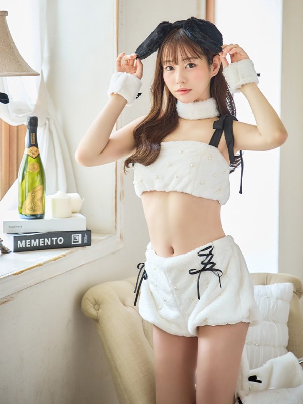 画像8: 【SALE!!】【ハロウィン】 バイカラーリボンもこもこパピー 【コスプレ6点セット】 【FREEサイズ/1カラー】[OF01]