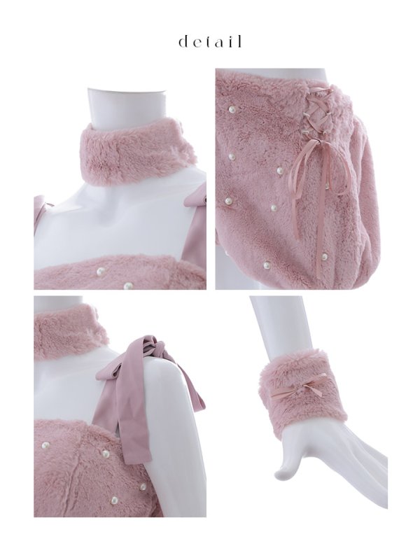 画像41: 【即日発送】【ハロウィン】 もこもこキャットリボンセットアップ 【コスプレ6点セット】 【Fサイズ/3カラー】[HC03]