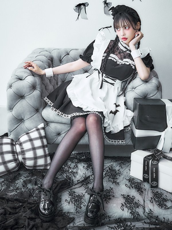 画像15: 【即日発送！】【ハロウィン】クラシックメイドワンピース 【コスプレ5点セット】[OF01]